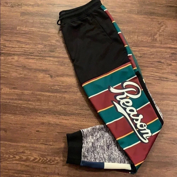 Reason Green Logo Joggers Sweatpants - Picture 4 of 9